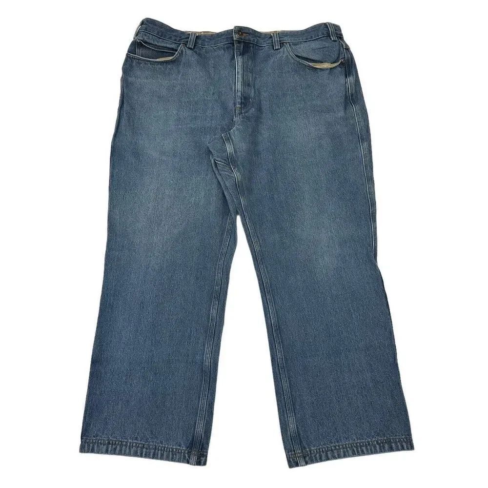 Duluth Trading Co. Medium Wash Men’s Utility Heavy Duty Jeans Pants Size 44x30